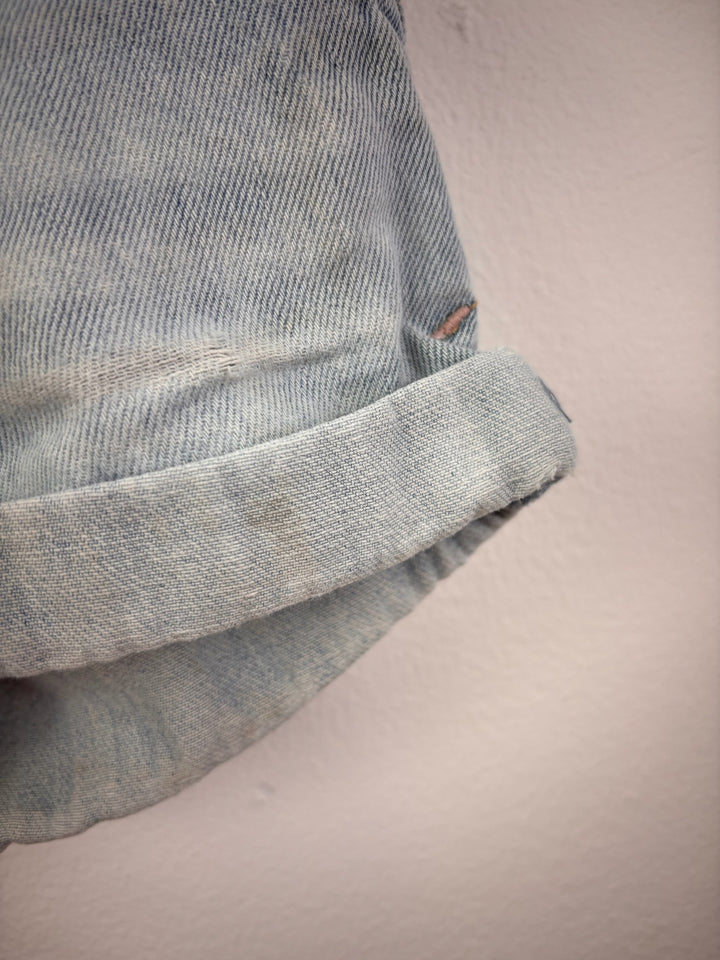 Next Light Blue Denim Turn Up Shorts 18-24 Months-Shorts-Second Snuggle Preloved