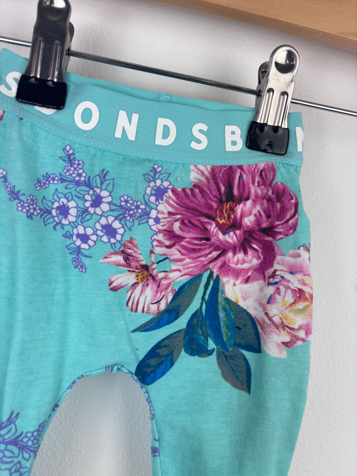 Bonds Floral Leggings 0-3 Months-Leggings-Second Snuggle Preloved