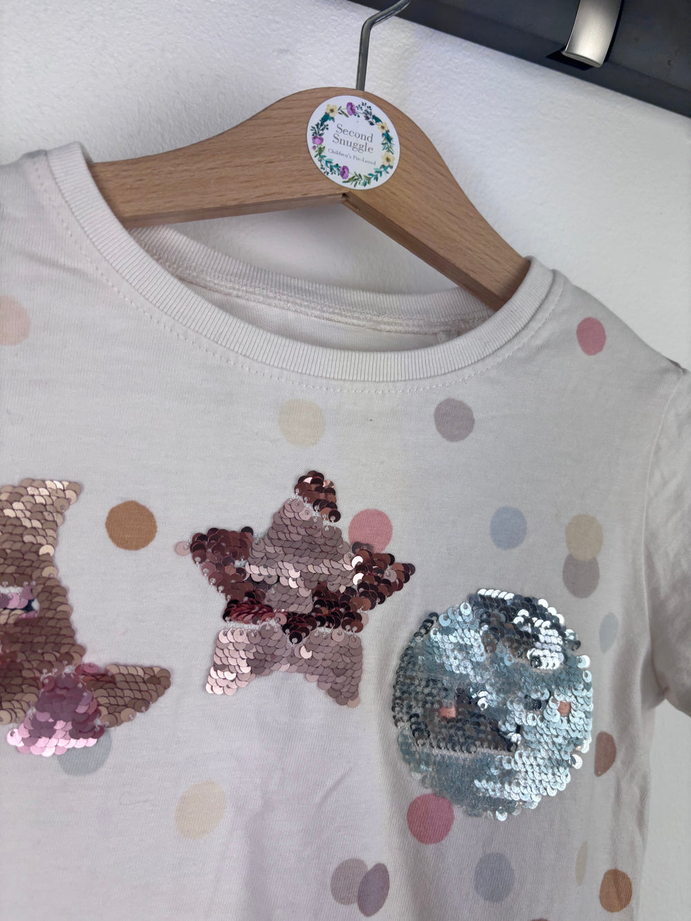 Next Sequin T Shirt 12-18 Months-Tops-Second Snuggle Preloved