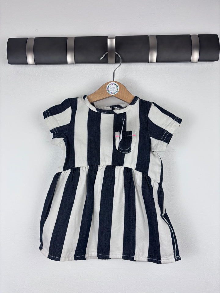 Next Stripe Dress 3-6 Months-Dresses-Second Snuggle Preloved