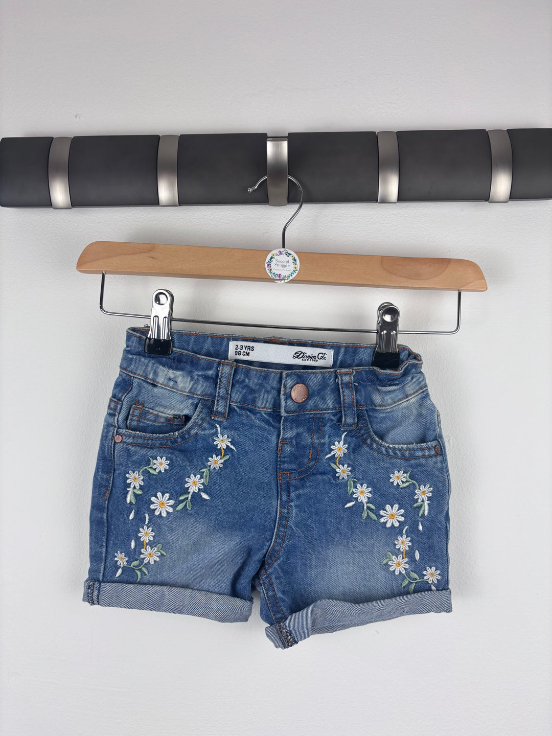 Denim Co Flower Shorts 2-3 Years-Shorts-Second Snuggle Preloved