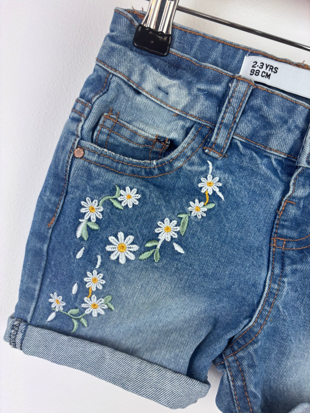Denim Co Flower Shorts 2-3 Years-Shorts-Second Snuggle Preloved