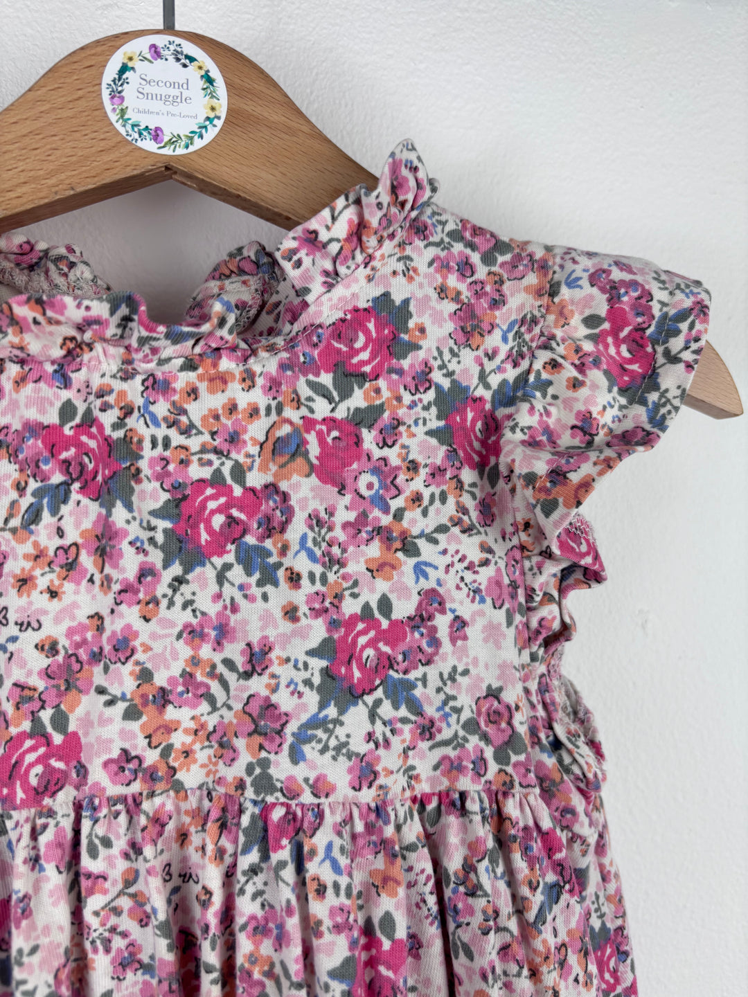 Next Pink Floral Dress 2-3 Years-Dresses-Second Snuggle Preloved