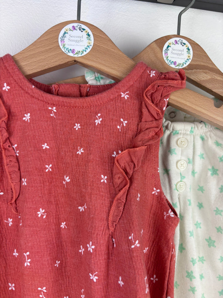 Baby Romper Bundle Assorted Prints 6-9 Months-Rompers-Second Snuggle Preloved