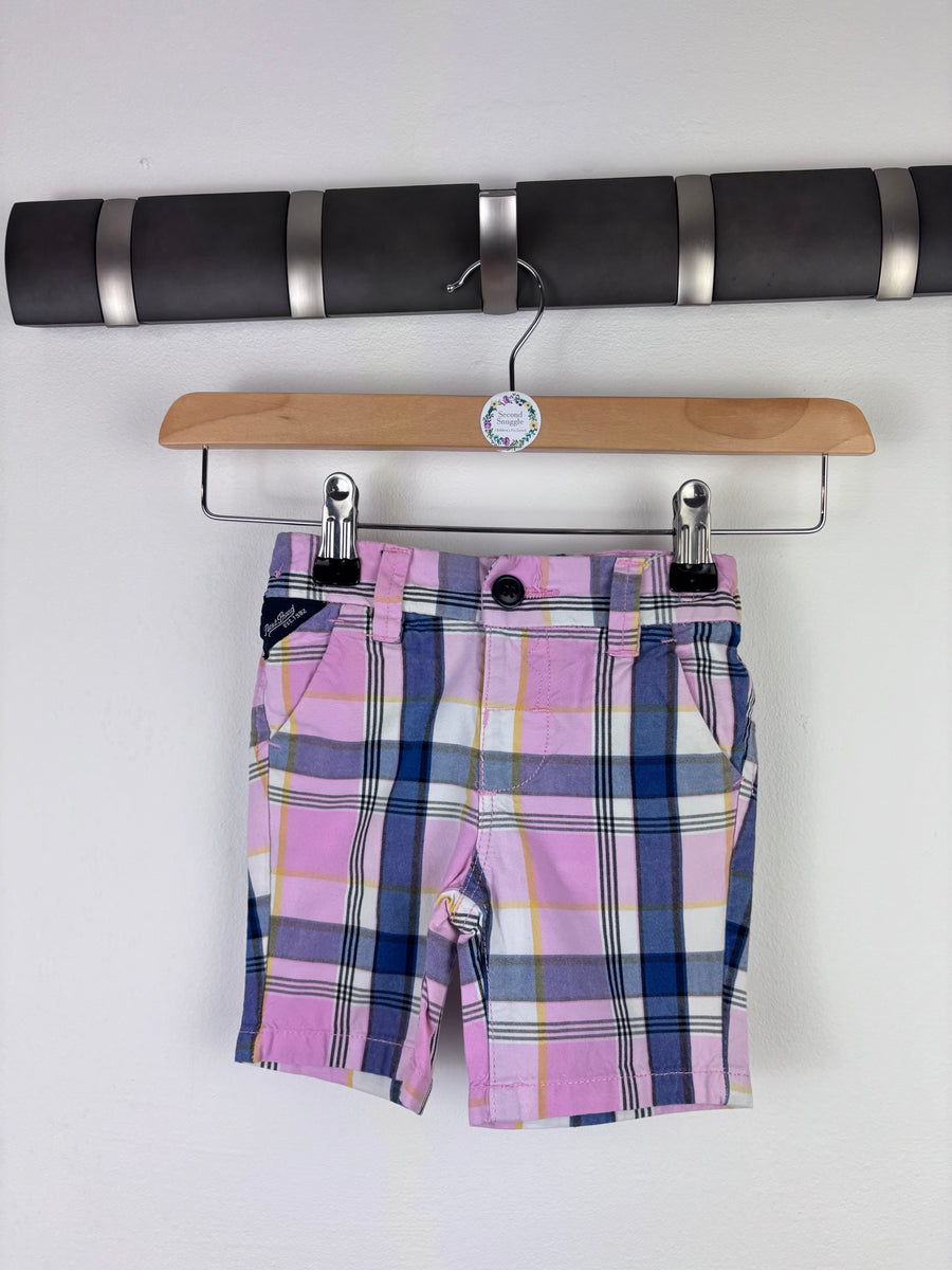 Next Pink Check Shorts 6-9 Months-Shorts-Second Snuggle Preloved