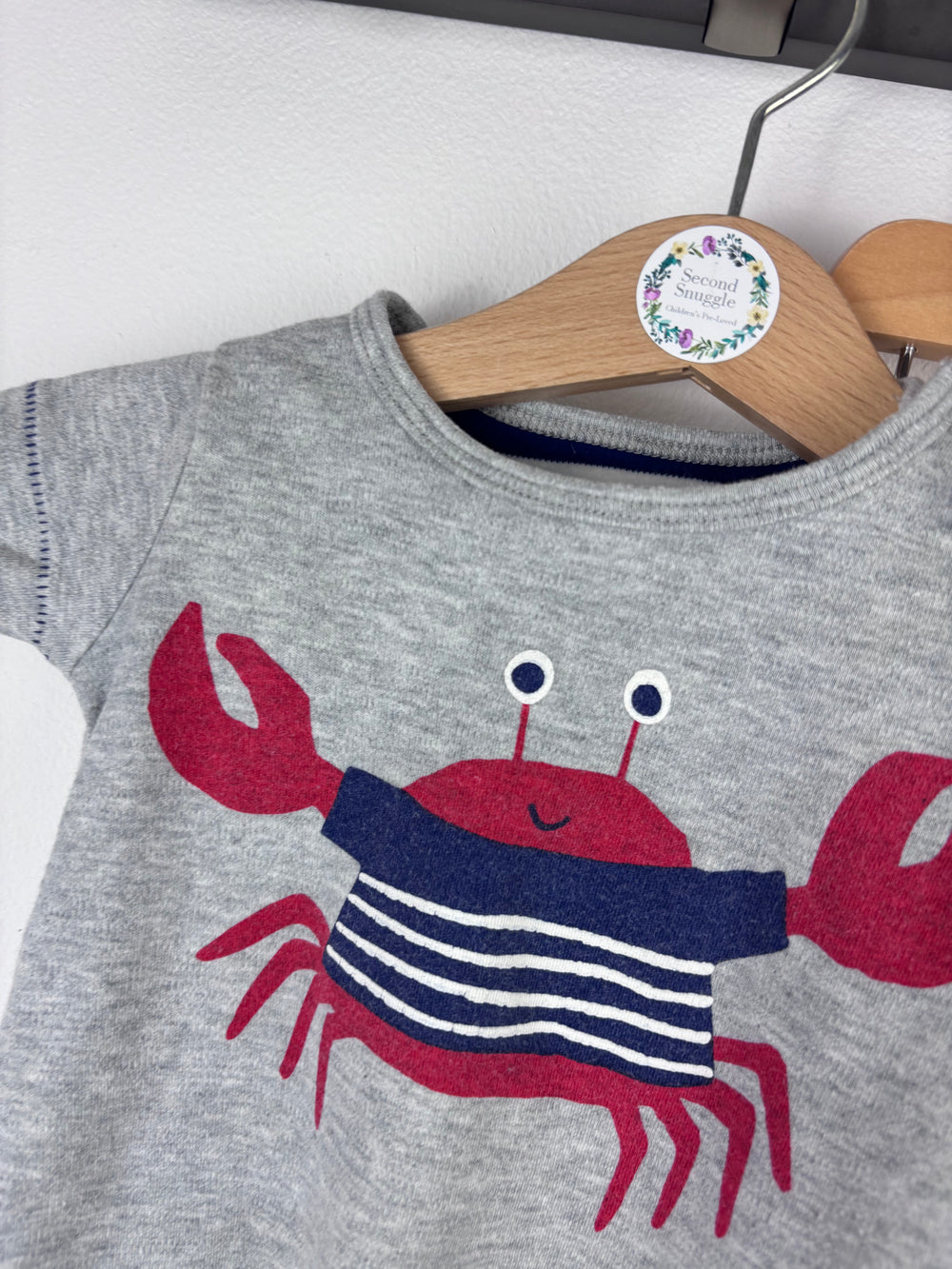 Joules Crab T-Shirt and Shorts Set 0-3 Months-Sets-Second Snuggle Preloved