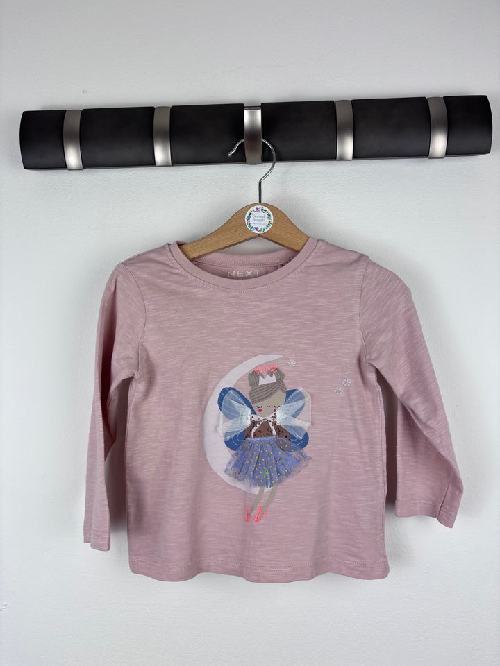 Next Pink Fairy Long Sleeve Top 12-18 Months-Tops-Second Snuggle Preloved