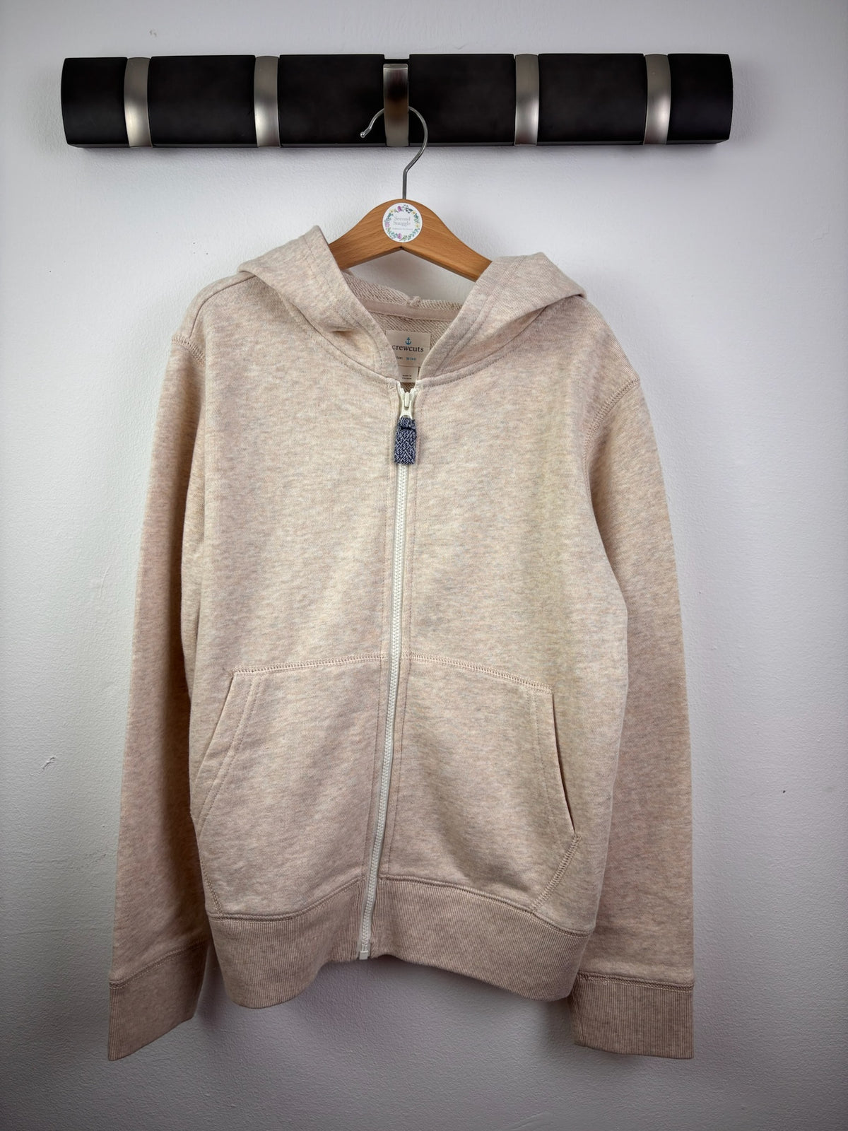 Crewcuts Oatmeal Zip Hoodie 8-9 Years-Hoodies-Second Snuggle Preloved
