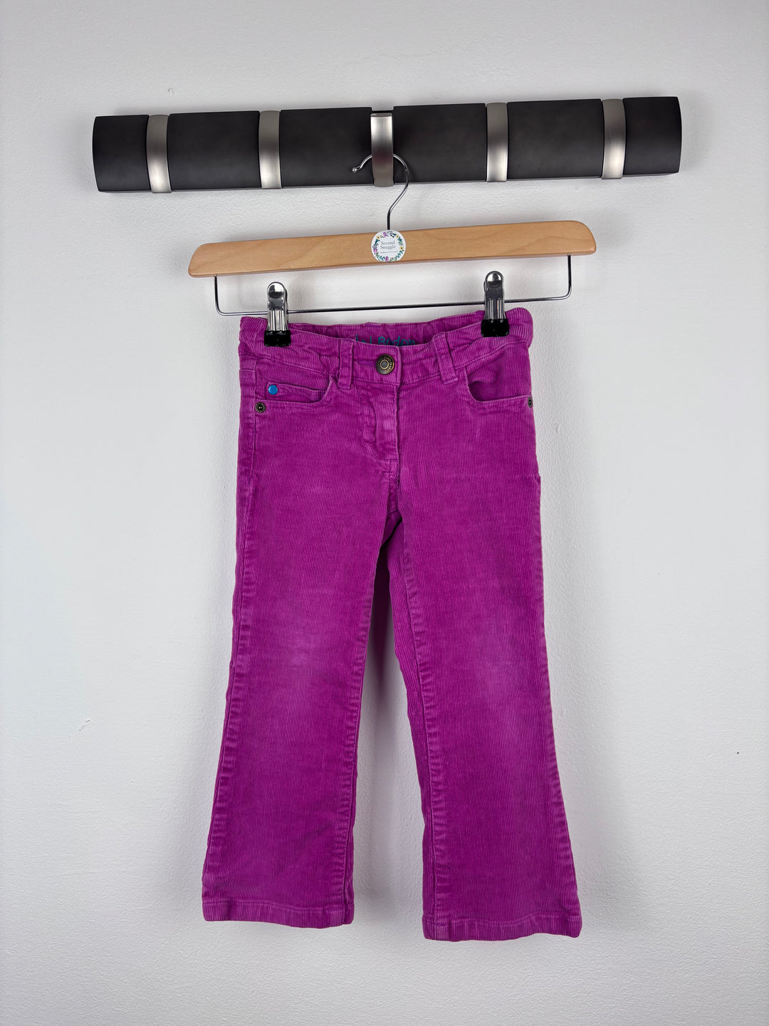 Mini Boden Pink Corduroy Trousers 3 Years-Trousers-Second Snuggle Preloved