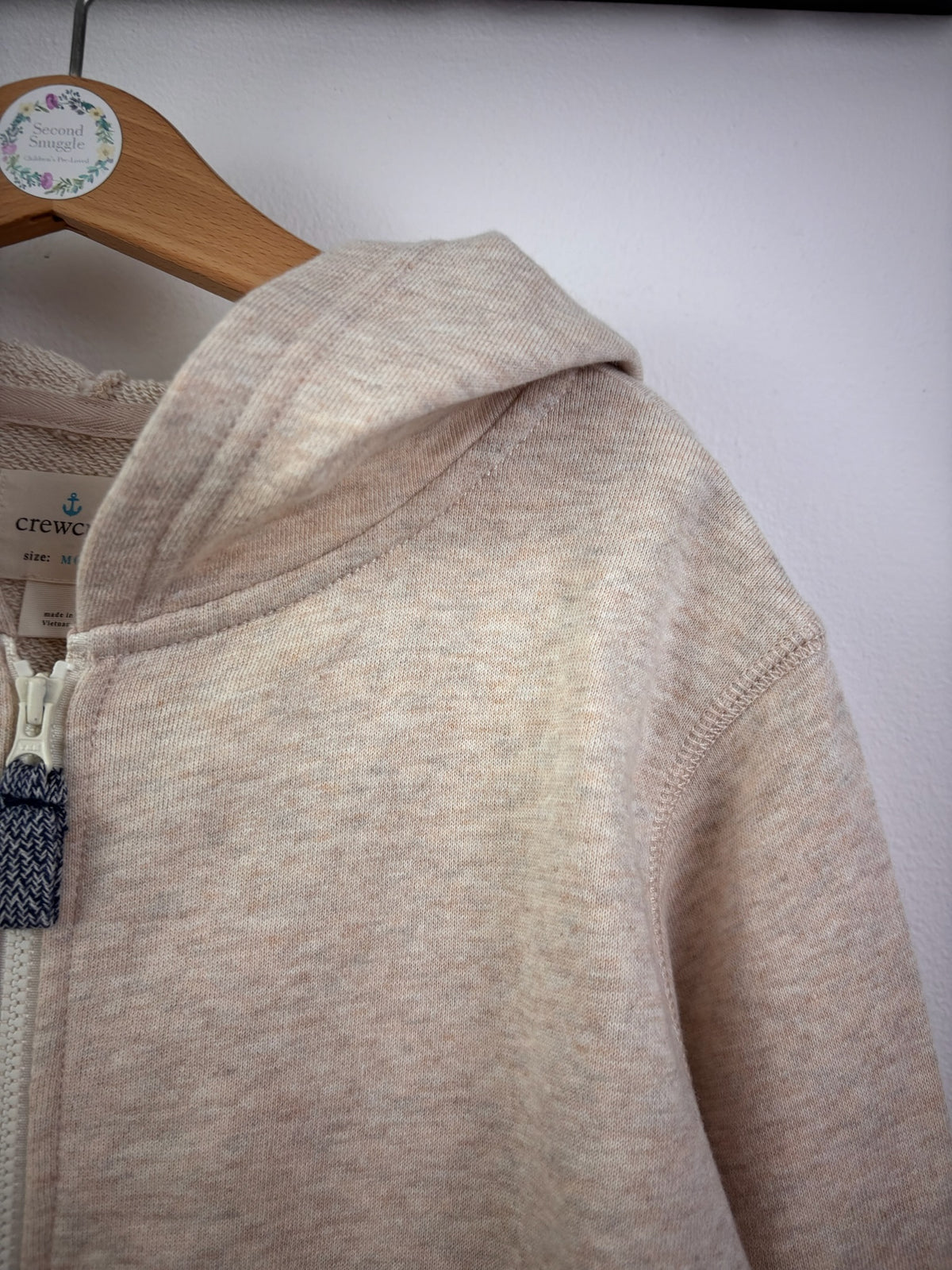 Crewcuts Oatmeal Zip Hoodie 8-9 Years-Hoodies-Second Snuggle Preloved