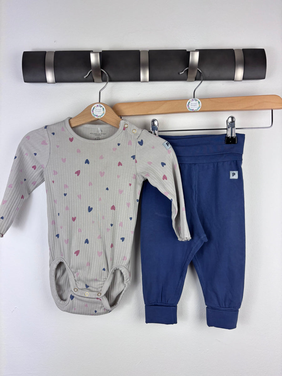 Polarn O Pyret Bodysuit and Trousers 4-6 Months-Sets-Second Snuggle Preloved