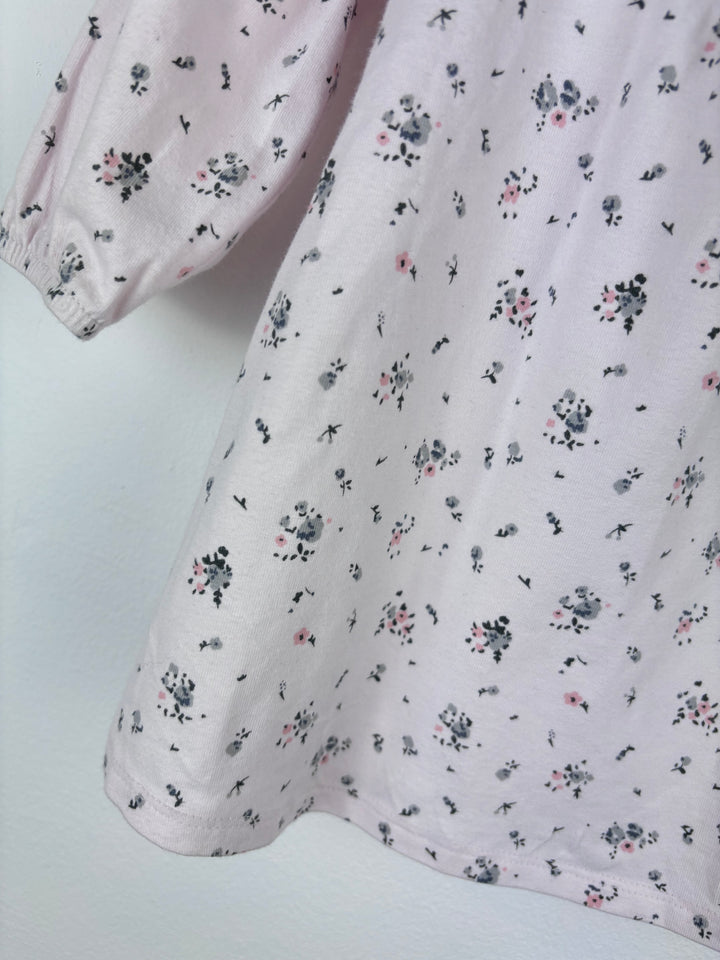 Little White Company Pink Floral Smocked Dress 3-6 Months-Dresses-Second Snuggle Preloved