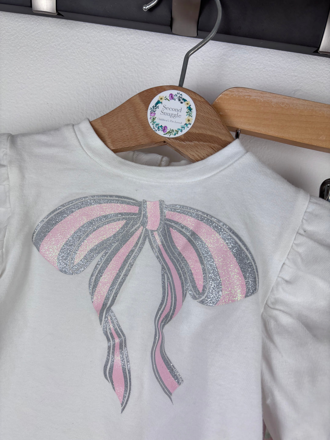 Ted Baker White Top and Pink Leggings Set 3-6 Months
