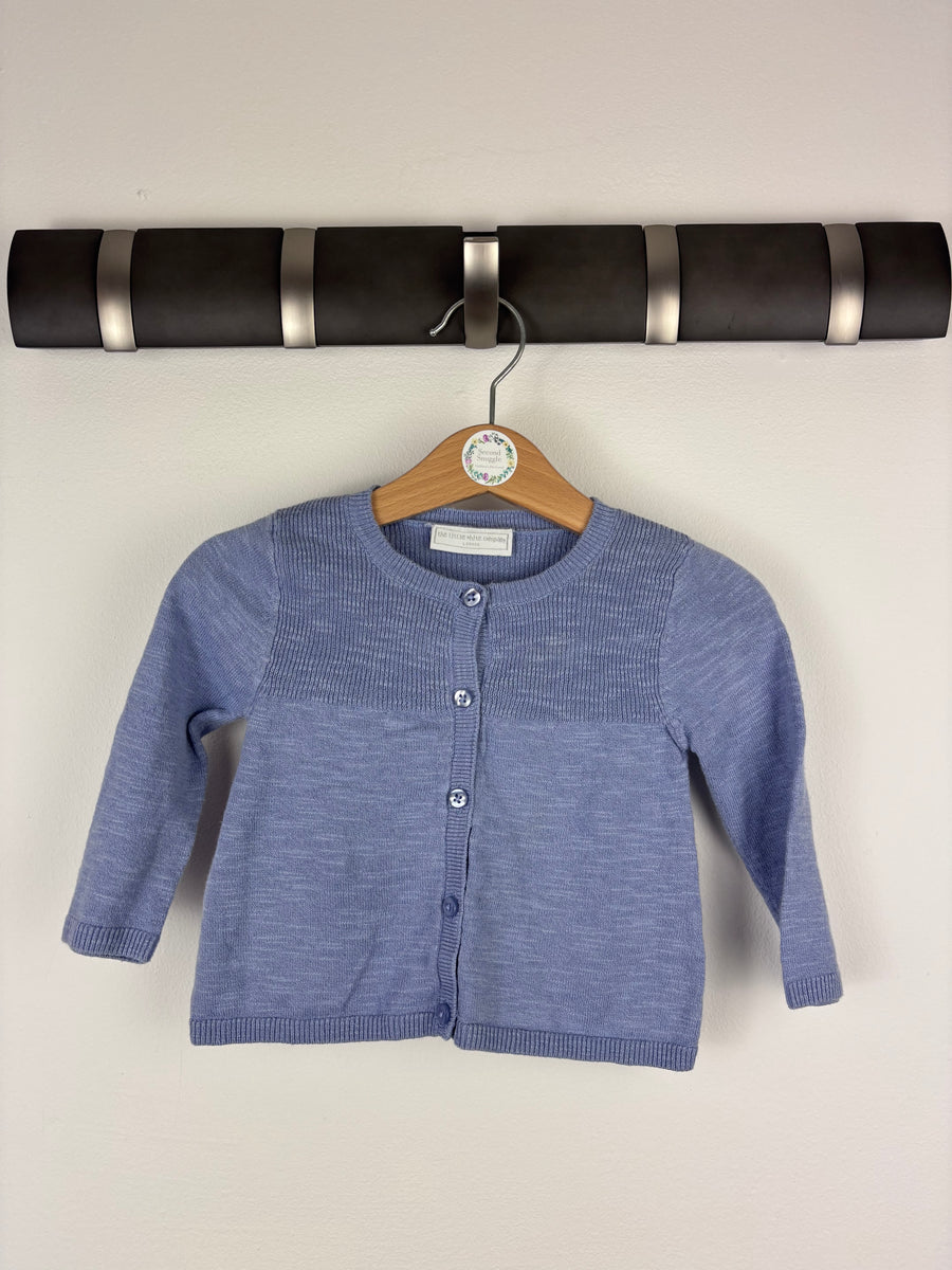 The Little White Company Blue Cardigan 3-6 Months-Cardigans-Second Snuggle Preloved