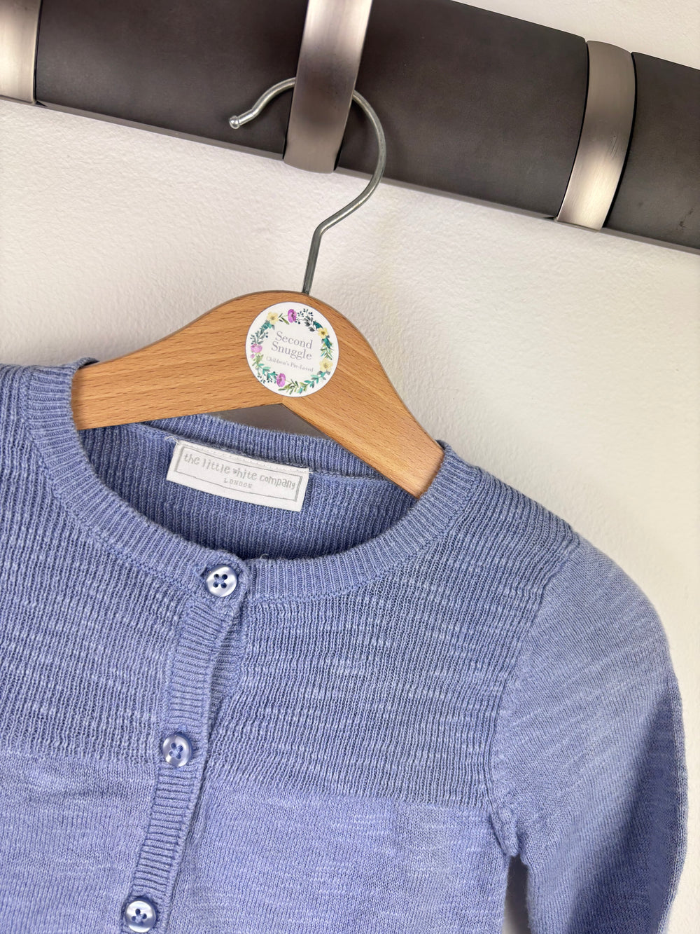 The Little White Company Blue Cardigan 3-6 Months-Cardigans-Second Snuggle Preloved