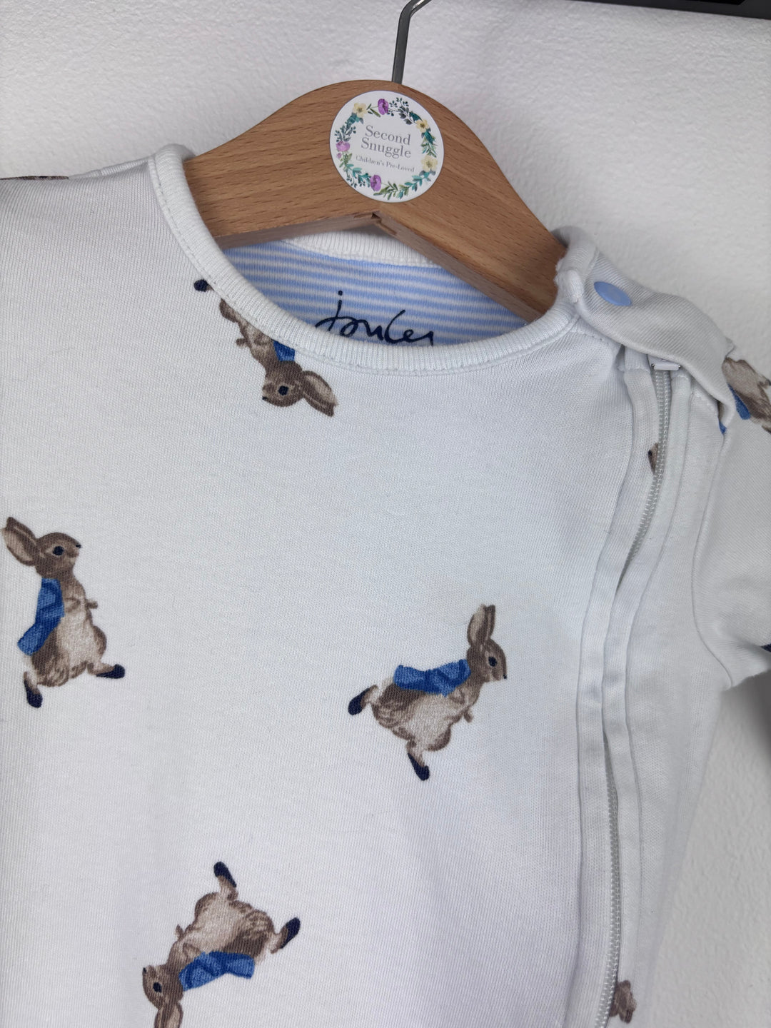 Joules Peter Rabbit Sleepsuit Up to 3 Months