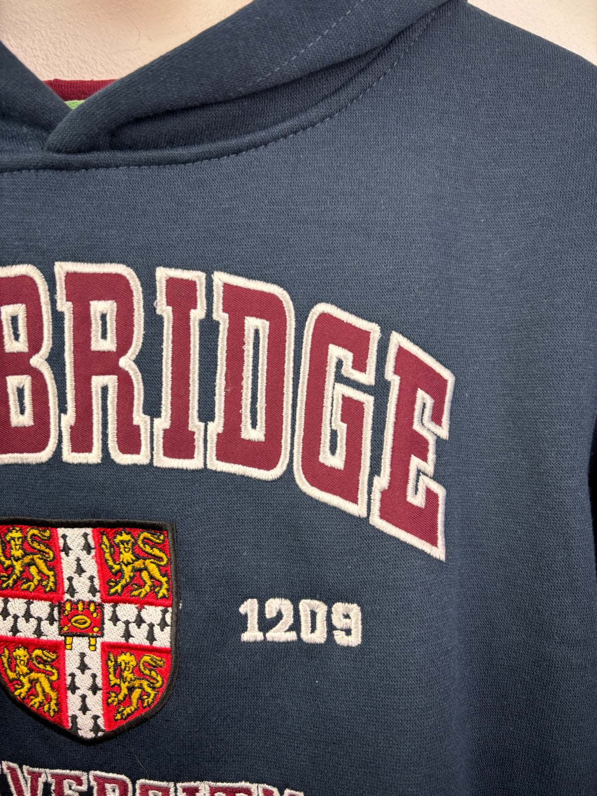 Cambridge University Navy Crest Hoodie 10-11 Years-Hoodies-Second Snuggle Preloved