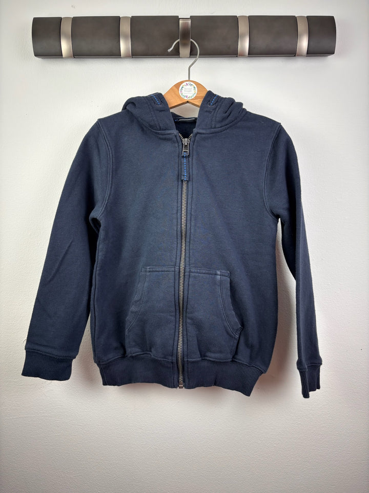 Next Navy Zip Up Hoodie 5-6 Years-Hoodies-Second Snuggle Preloved