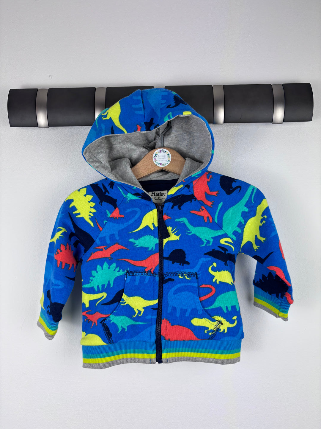 Hatley Dinosaur Hoodie 3-6 Months-Hoodies-Second Snuggle Preloved