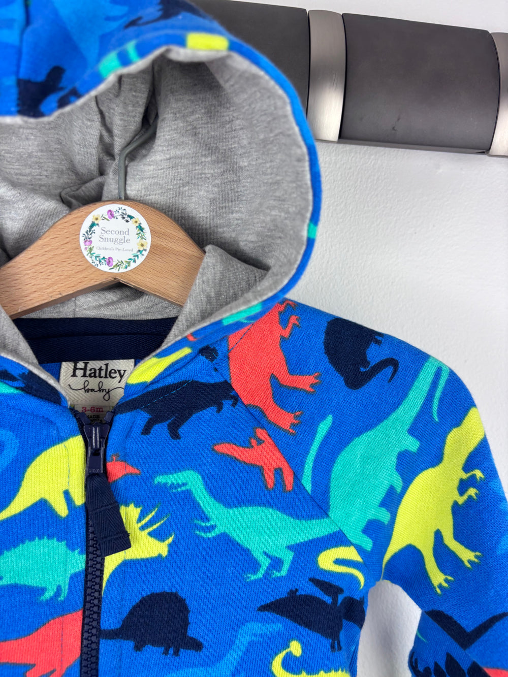 Hatley Dinosaur Hoodie 3-6 Months-Hoodies-Second Snuggle Preloved