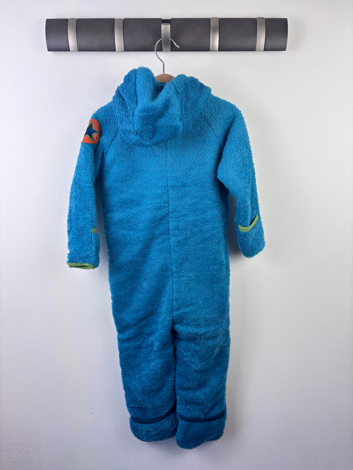 Villervalla Blue Fleece Suit 86/92 (18-24 Months)-All In One-Second Snuggle Preloved