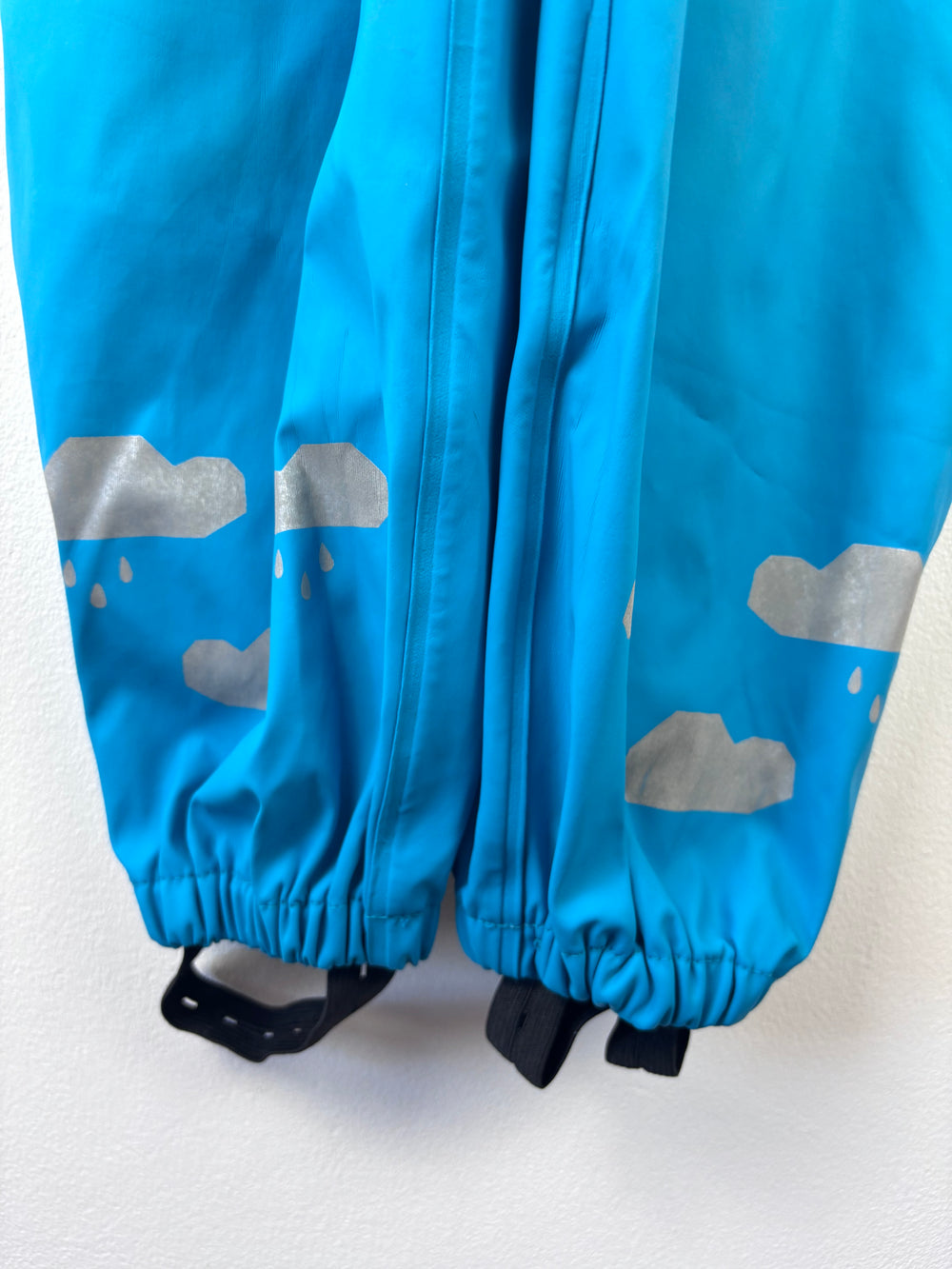 Frugi Blue Waterproof Dungarees 2-3 Years-Puddle Suits-Second Snuggle Preloved