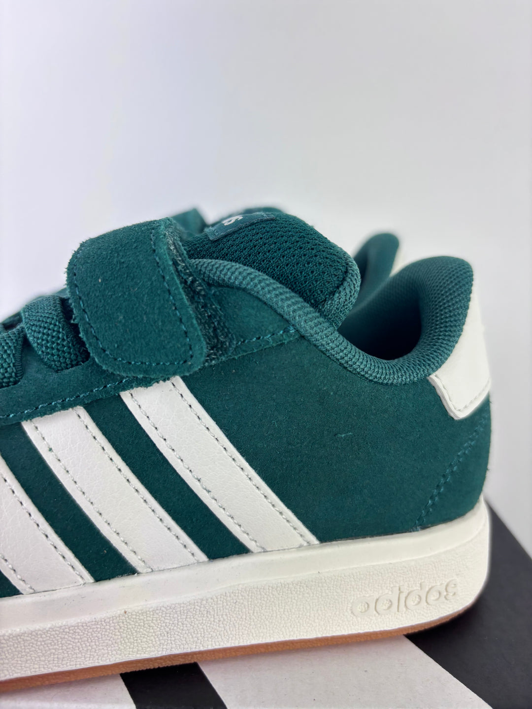 Adidas Grand Court Green Trainers UK 12.5 K-Shoes-Second Snuggle Preloved