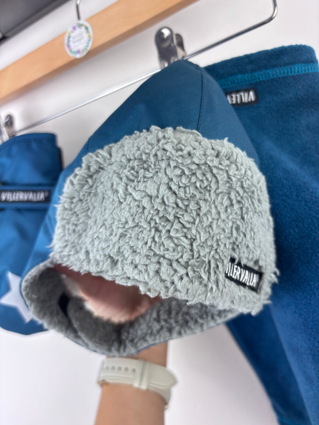 Villervalla Blue Mittens Hat Snood Set 48/50 (1-2 Years)-Accessories-Second Snuggle Preloved