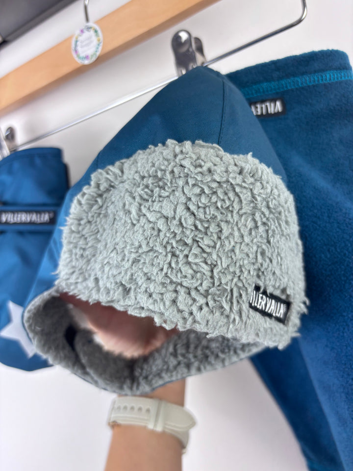 Villervalla Blue Mittens Hat Snood Set 48/50 (1-2 Years)-Accessories-Second Snuggle Preloved