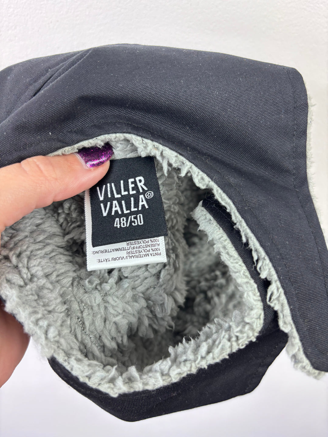 Villervalla Navy Winter Hat 48/50 (1-2 Years)-Hats-Second Snuggle Preloved