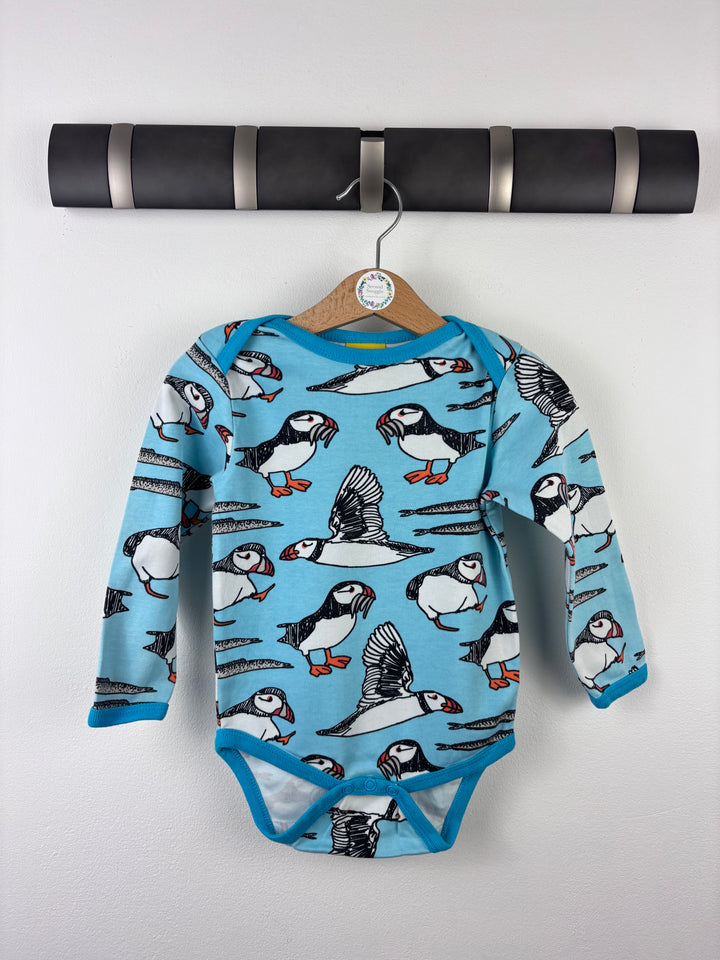 Duns Blue Puffin Bodysuit 86 (12-18 Months)-Vests-Second Snuggle Preloved
