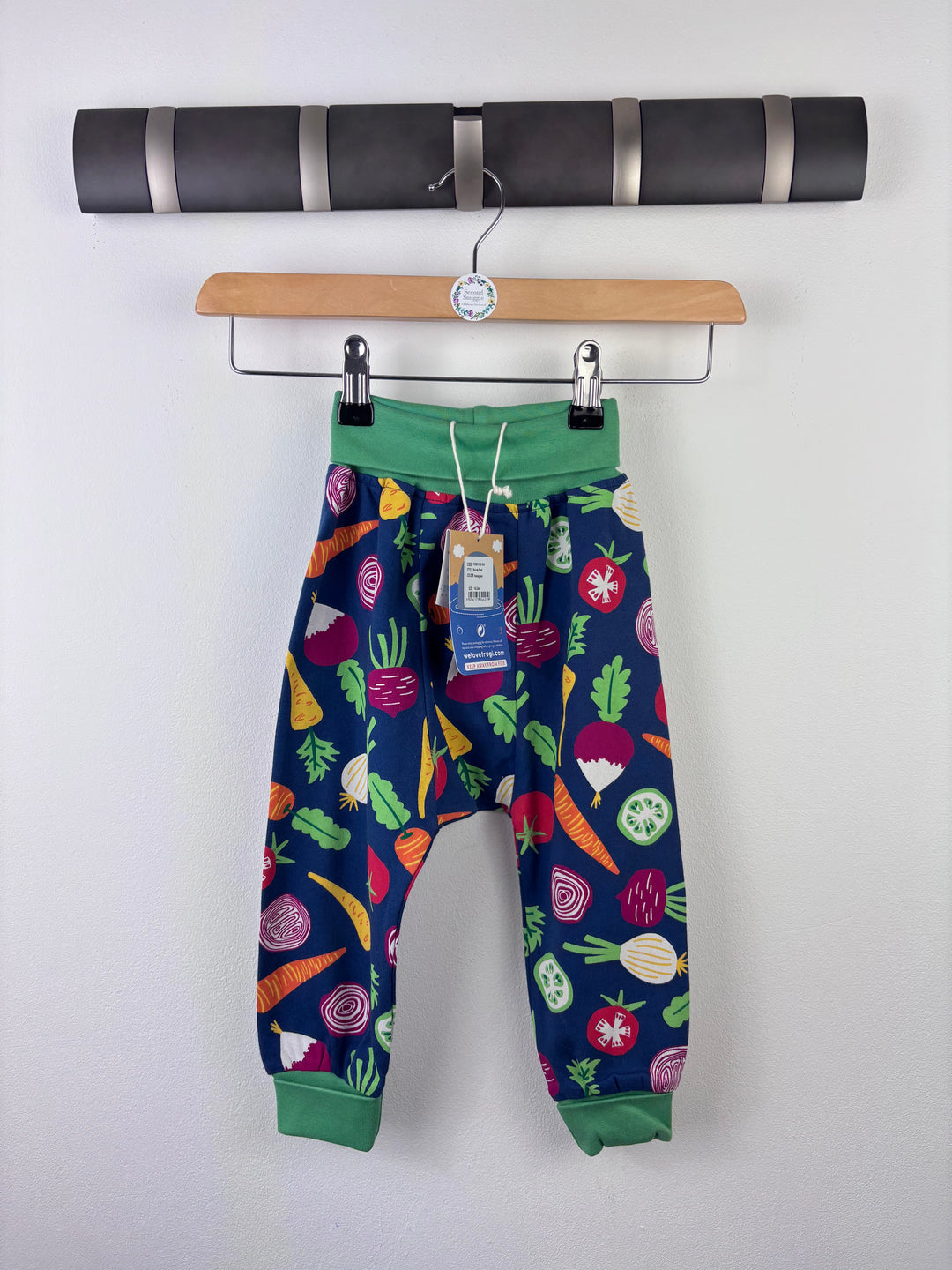 Frugi Vegetable Print Trousers 18-24 Months-Leggings-Second Snuggle Preloved