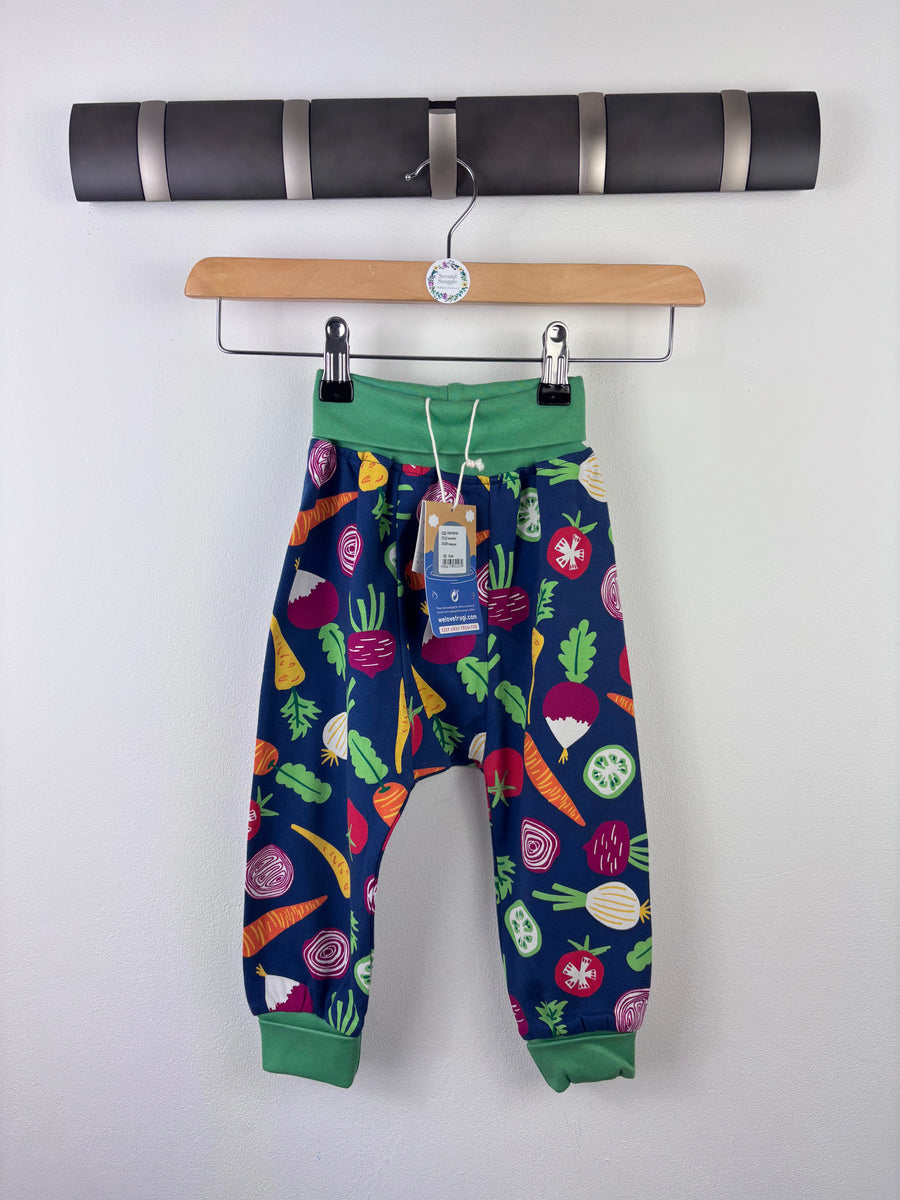 Frugi Vegetable Print Trousers 18-24 Months-Leggings-Second Snuggle Preloved