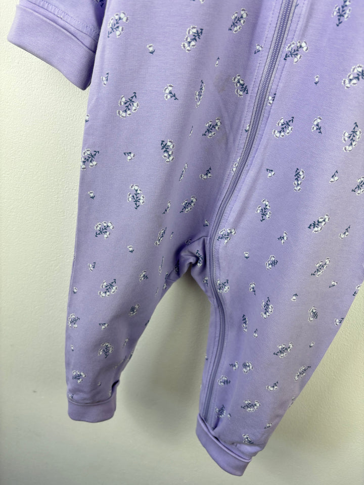Polarn O Pyret Lilac Hooded All In One 9-12 Months-All In One-Second Snuggle Preloved