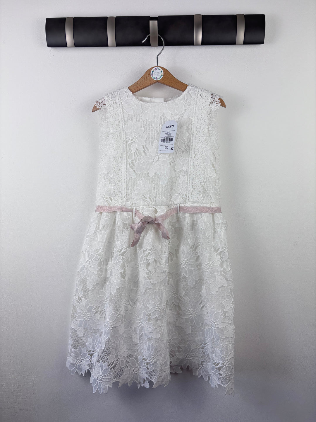 Next White Lace Dress 8 Years-Dresses-Second Snuggle Preloved