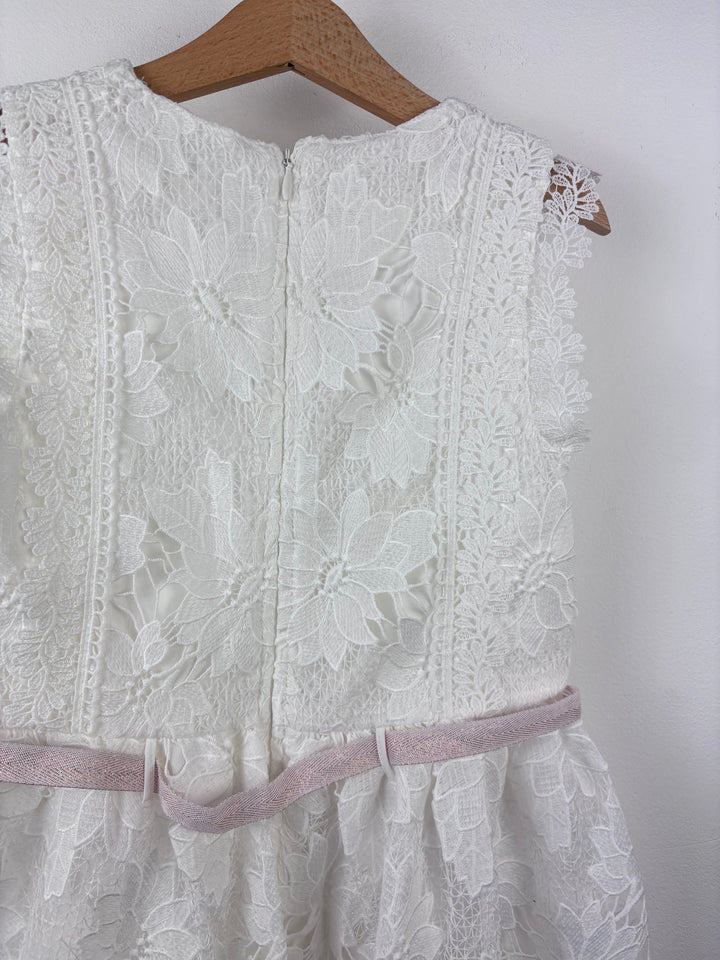 Next White Lace Dress 8 Years-Dresses-Second Snuggle Preloved