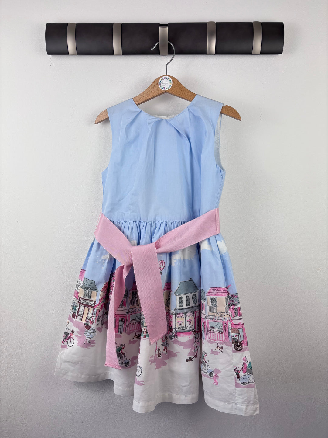 Joules Blue Town Print Dress 5 Years-Dresses-Second Snuggle Preloved