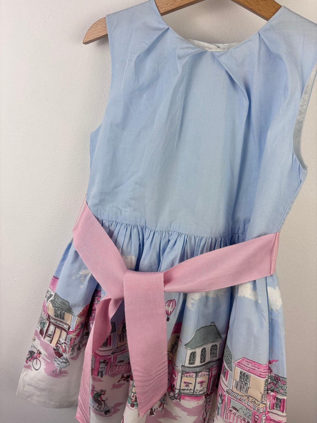 Joules Blue Town Print Dress 5 Years-Dresses-Second Snuggle Preloved