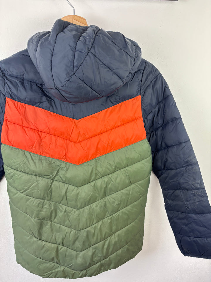 Joules Colour Block Padded Coat 10 Years-Coats-Second Snuggle Preloved