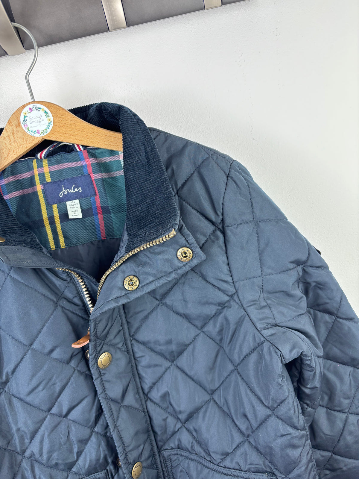 Joules Navy Quilted Jacket 10 Years-Coats-Second Snuggle Preloved