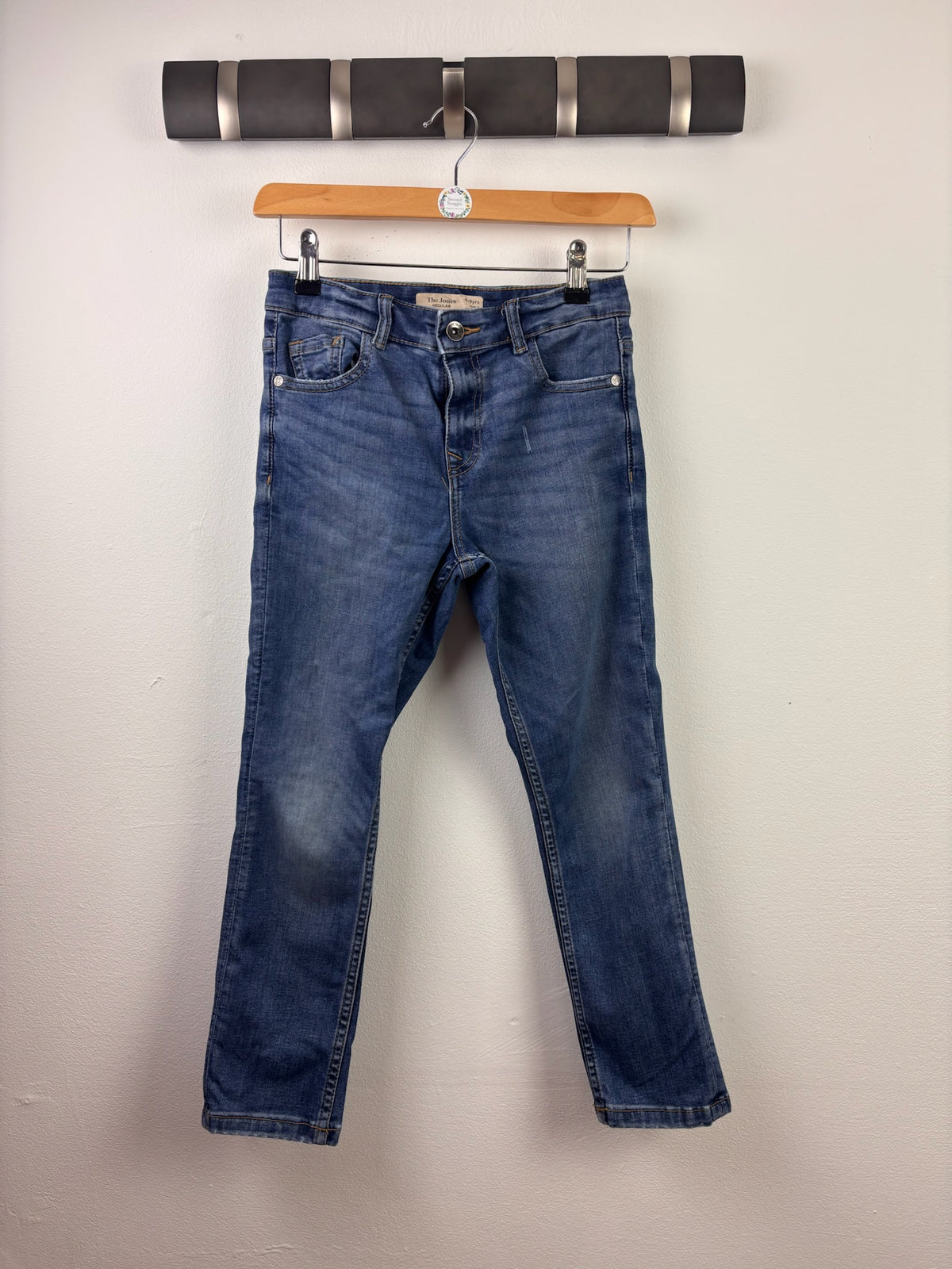 The Jones Blue Denim Jeans Straight Leg 8-9 Years-Trousers-Second Snuggle Preloved