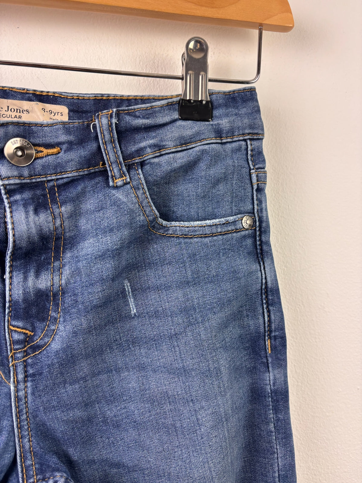 The Jones Blue Denim Jeans Straight Leg 8-9 Years-Trousers-Second Snuggle Preloved