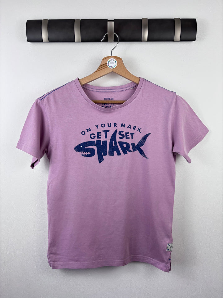 Joules Shark Slogan T-Shirt 10 Years-Tops-Second Snuggle Preloved