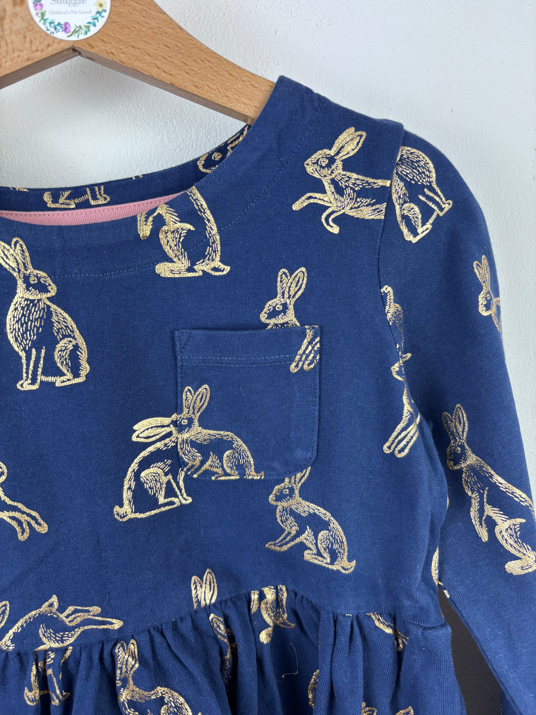 Mini Boden Rabbit Print Dress 5-6 Years-Dresses-Second Snuggle Preloved