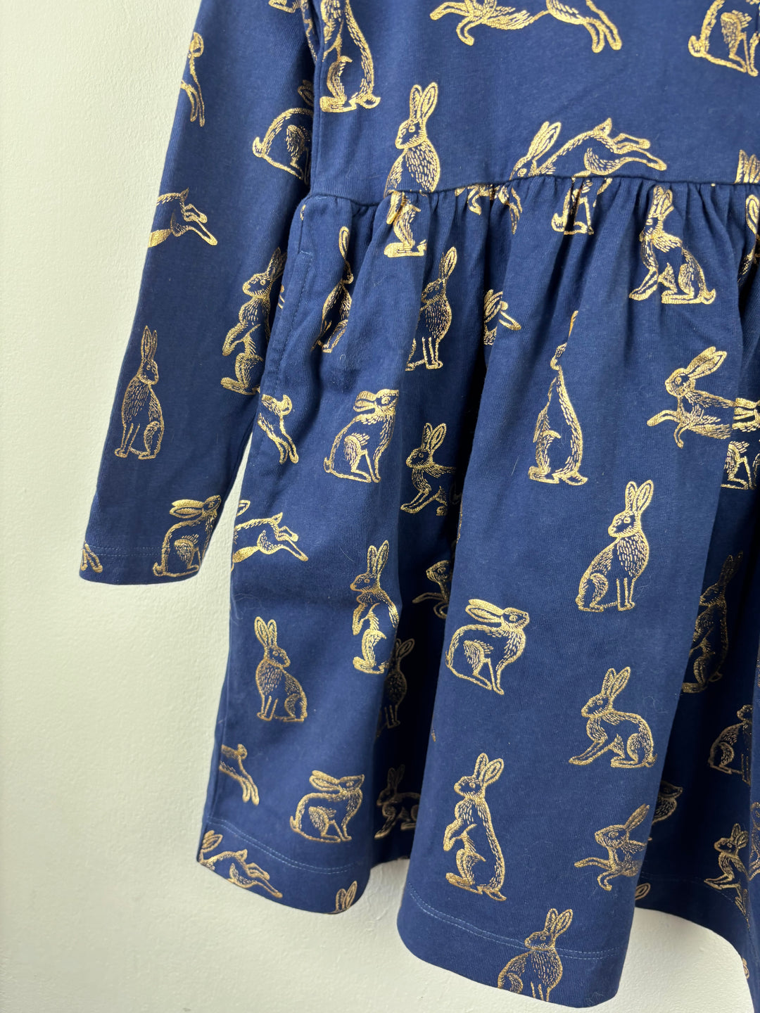 Mini Boden Rabbit Print Dress 5-6 Years-Dresses-Second Snuggle Preloved