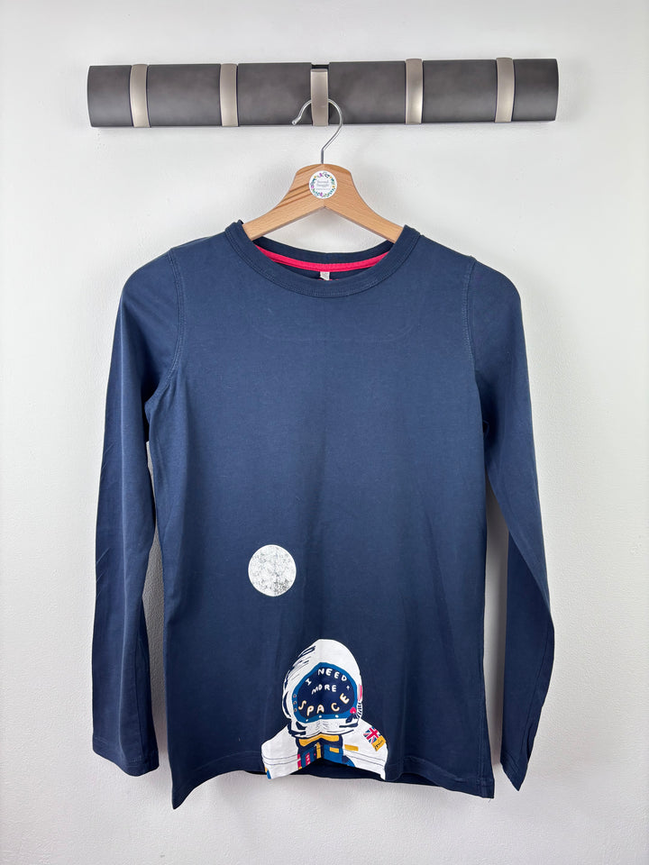 Joules Space Print Long Sleeve Top 11-12 Years-Tops-Second Snuggle Preloved