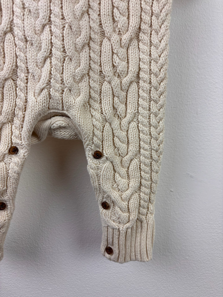 Gap Cream Cable Knit Romper 3-6 Months-Rompers-Second Snuggle Preloved