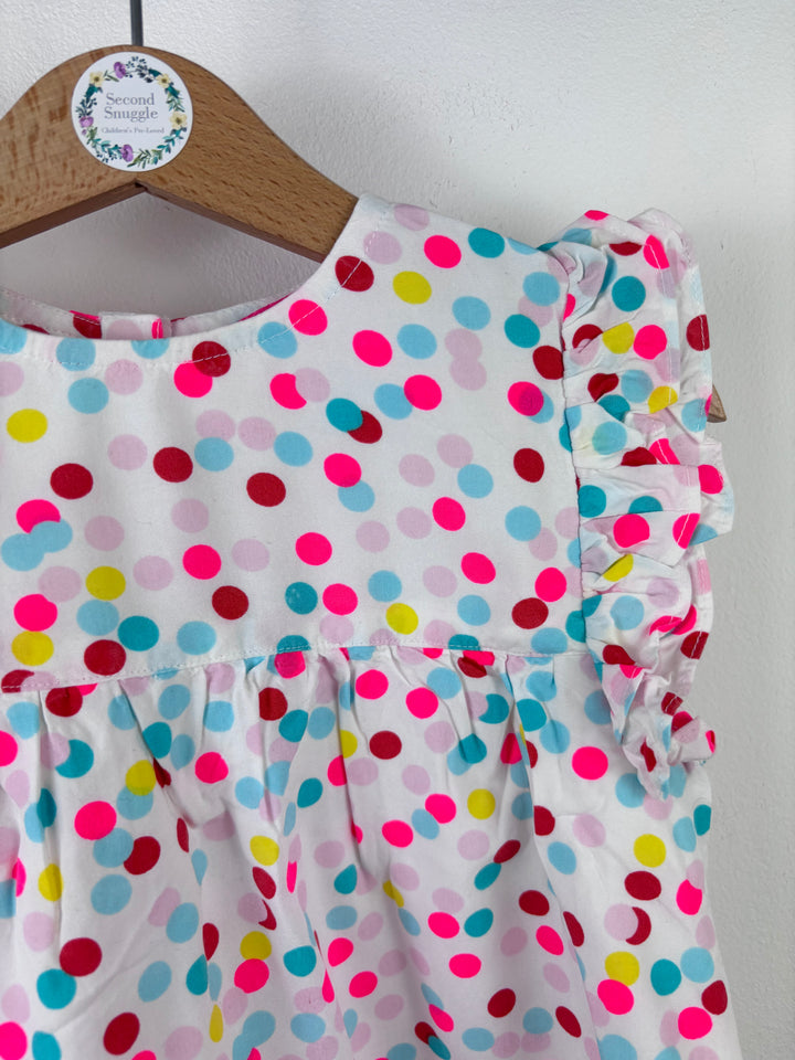 Joules Spotty Summer Dress 18-24 Months-Dresses-Second Snuggle Preloved