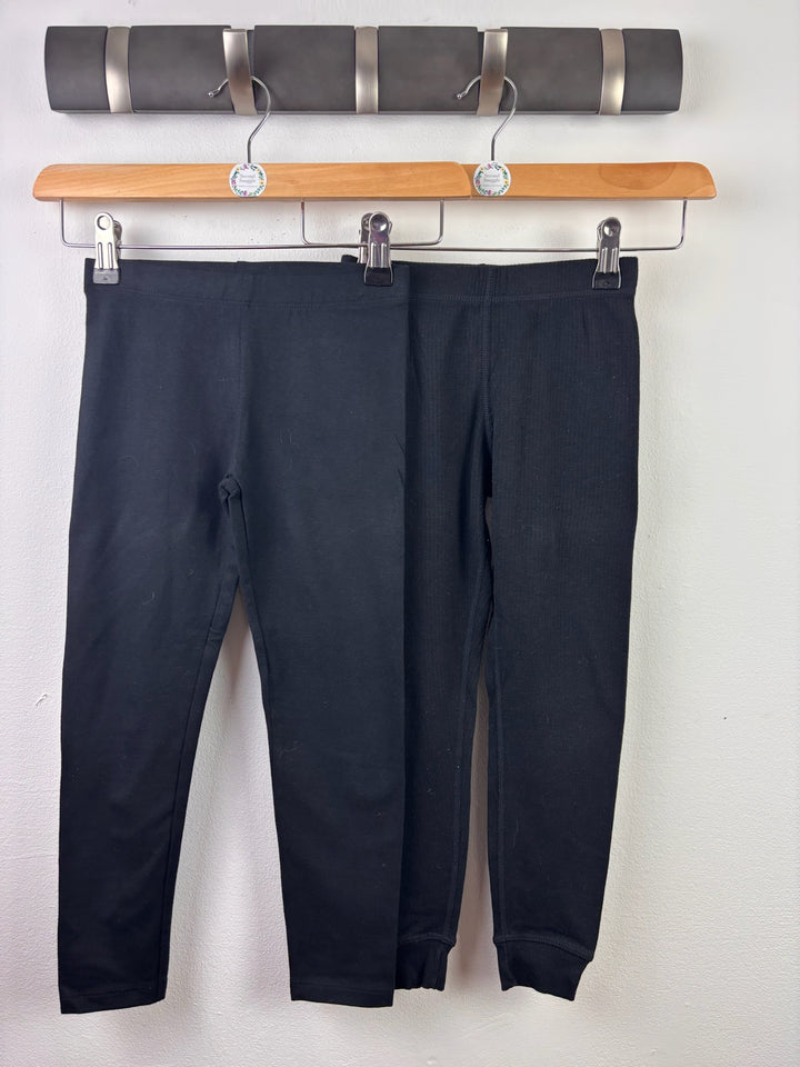 M&amp;S Black Leggings and Joggers Bundle 5-6 Years-Leggings-Second Snuggle Preloved