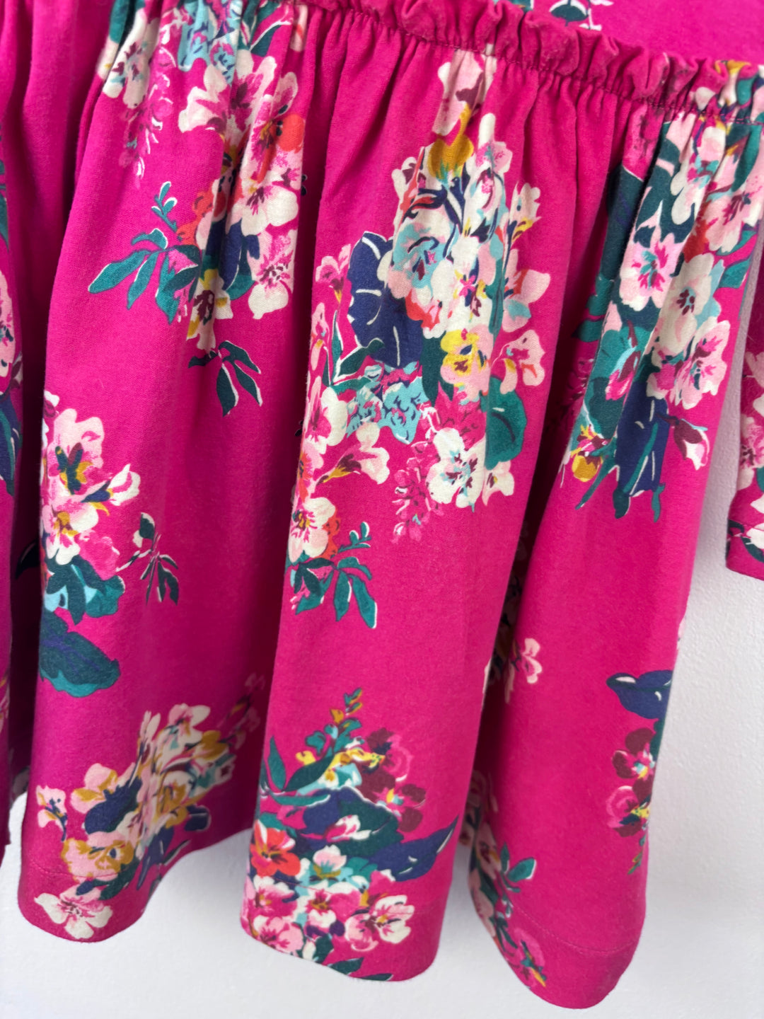Joules Pink Floral Dress 5 Years-Dresses-Second Snuggle Preloved